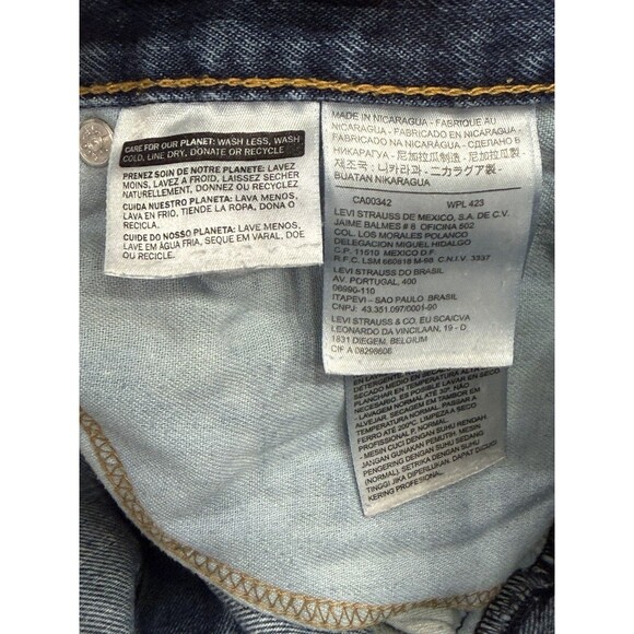 Levis 505 Jeans Mens 40x32 Fits (40x31) Medium Wash Straight Leg Stretch Denim - Picture 11 of 13